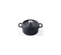 Invicta - puv402261 - Cocotte ronde en fonte émaillée 26cm noir mat