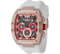 Invicta Racing 48471 Montre Homme - Entanche - Analogique - mouvement à quartz - acier inoxydable avec cadran rouge - 43mm