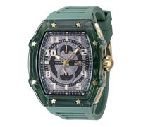 INVICTA Racing 48710 Montre Homme - Entanche - Analogique - Mouvement à Quartz - Plastique avec Cadran Vert - 48mm