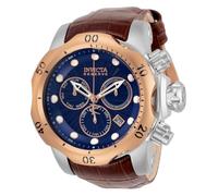 INVICTA Reserve - Venom 32957 Montre Homme - Entanche - Analogique - Mouvement à Quartz - Acier Inoxydable avec Cadran Bleu - 54mm