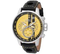 INVICTA S1 Rally 48616 Montre Homme - Entanche - Analogique - Mouvement à Quartz - Acier Inoxydable avec Cadran Jaune - 48mm