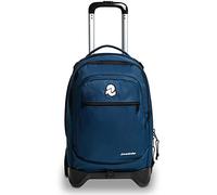 Invicta Sac à Dos à Roulettes, New Plug Plain, Sac à Livres à Roulettes, 3 En 1, Sac à Dos Détachable + Trolley, Filles et Garçons, pour L'École, le Sport, Pochette pour Ordinateur Portable, Bleu