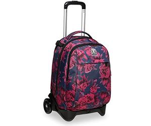 Invicta Sac à Dos à Roulettes, New Tech Roses Fantasy Sac à Livres à Roulettes, 3 En 1, Sac à Dos Détachable + Trolley, Filles et Garçons, pour L'École, le Sport, Pochette pour Ordinateur Portable