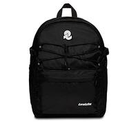 Invicta Sac à dos BLOW UP PLAIN, noir - double compartiment, poche porte-bouteille, poche PC - sangle réglable amovible - sac à dos scolaire, voyage, travail et loisirs, Noir, 32 x 43 x 24 cm, Sac à