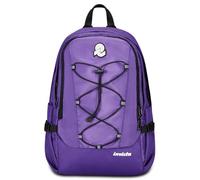 Invicta Sac à dos de bureau Act Smart Plain, violet, double compartiment avec poche PC, poche pour gourde, poche avec organiseur, sangle de taille, sangles de poitrine et réglage du volume, travail