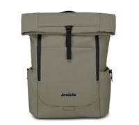 Invicta Sac à Dos de Travail Invict-Act Fold, Gris, monocompartiment avec Poche PC 15,6", Poche Gourde et Fond renforcé, Grand Sac à Dos 32 L pour Bureau et université, pour Homme et Femme, Gris