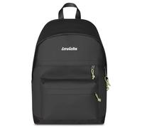 Invicta Sac à dos d'école American Plus City, noir, sac à dos mono compartiment avec poche pour PC 13", 23 L, sac à dos d'école supérieure, université et loisirs pour fille et garçon