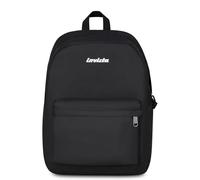 Invicta Sac à dos d'école Carlson, noir, mono compartiment avec poche pour PC et poche pour bouteille d'eau, 24 l, école moyenne et supérieure, sac à dos fille, Noir , Taglia Unica