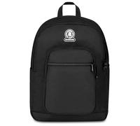 Invicta Sac à dos d'école double compartiment à cadran solide, noir, poche porte-bouteille, poche pour PC 14", grande capacité, sac à dos d'école, garçon et fille, Noir, Taglia unica, Moderne
