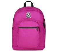 Invicta Sac à dos d'école double compartiment à dos solide, fuchsia, poche porte-bouteille, poche pour PC 14", grande capacité, sac à dos d'école, garçon et fille, fuchsia, Taglia unica, Moderne