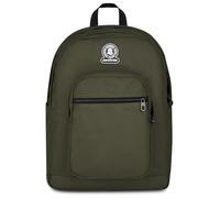 Invicta Sac à dos d'école double compartiment à dos solide, vert, poche porte-bouteille, poche pour PC 14", grande capacité, sac à dos d'école, garçon et fille, vert, Taglia unica, Moderne