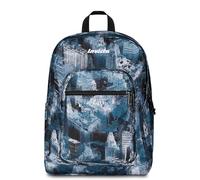 Invicta Sac à dos d'école Jelek, bleu, double compartiment avec poche pour PC et poche pour gourde, 34 l, école moyenne et supérieure, sac à dos garçon, bleu, Taglia Unica