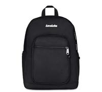 Invicta Sac à dos d'école Jelek, noir, double compartiment avec poche pour PC et poche pour gourde, 34 l, école moyenne et supérieure, sac à dos garçon et fille, Noir , Taglia Unica