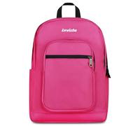 Invicta Sac à dos Jelek Plain, Fuchsia, 34 L, double compartiment, double poche avant, poche intérieure avec organiseur, poche pour ordinateur ou tablette, poche porte-horreur, école moyenne et
