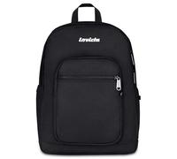Invicta Sac à dos Jelek Plain, noir, 34 L, double compartiment, double poche avant, poche intérieure avec organiseur, poche pour ordinateur ou tablette, poche porte-bière, école moyenne et supérieure