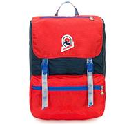 Invicta Sac à Dos, Jolly Vintage Sac à Dos, Sac à Dos Décontracté, pour le Bureau, Escapade, pour L'École, le Sport, les Loisirs, Pochette pour Ordinateur Portable 13'', design Italien, Rouge/Bleu