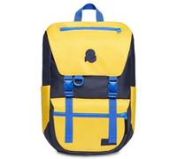 Invicta Sac à Dos, Jolly X Sac à Dos Écologique, pour le Bureau, Escapade, pour L'École, le Sport, les Loisirs, avec Poches Latérales & Pochette pour Ordinateur Portable 15,6'', Bleu/Jaune