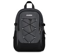 Invicta Sac à dos scolaire Act Plus, gris, 29L, double compartiment, poche intérieure avec organiseur, poches latérales porte-horrace, compartiment intérieur pour PC, école moyenne et supérieure