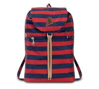Invicta Sac à Dos, Vintage Heritage; Minisac Sac à Dos à Cordon de Serrage, Sac à Dos Décontracté, Unisexe, Taille Unique 8 L, pour les Escapade & les Loisirs, avec Ceinture de Hanche Rouge/Bleu
