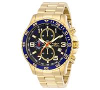 INVICTA Specialty 14878 Montre Homme - Entanche - Analogique - Mouvement à Quartz - Acier Inoxydable avec Cadran Noir - 45mm