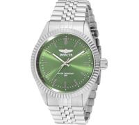 INVICTA Specialty 49313 Montre Homme - Entanche - Analogique - Mouvement à Quartz - Acier Inoxydable avec Cadran Vert - 43mm