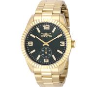 INVICTA Specialty 49390 Montre Homme - Entanche - Analogique - Mouvement à Quartz - Acier Inoxydable avec Cadran Vert - 43mm