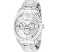 INVICTA Specialty 49513 Montre Homme - Entanche - Analogique - Mouvement à Quartz - Acier Inoxydable avec Cadran Argent - 43mm