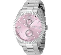 INVICTA Specialty 49527 Montre Homme - Entanche - Analogique - Mouvement à Quartz - Acier Inoxydable avec Cadran Rose - 43mm