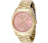 INVICTA Specialty 49531 Montre Homme - Entanche - Analogique - Mouvement à Quartz - Acier Inoxydable avec Cadran Or Rose - 43mm