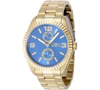 INVICTA Specialty 49532 Montre Homme - Entanche - Analogique - Mouvement à Quartz - Acier Inoxydable avec Cadran Bleu - 43mm