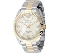 INVICTA Specialty 50130 Montre Homme - Entanche - Analogique - Mouvement à Quartz - Acier Inoxydable avec Cadran Nacre - 43mm