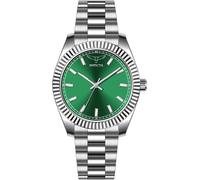 INVICTA Specialty 69016 Montre Homme - Entanche - Analogique - Mouvement à Quartz - Acier Inoxydable avec Cadran Vert - 40mm