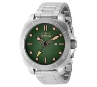 INVICTA Speedway 49100 Montre Homme - Entanche - Analogique - Mouvement à Quartz - Acier Inoxydable avec Cadran Vert - 46mm