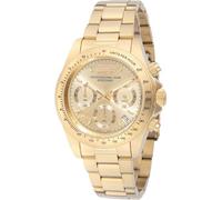 INVICTA Speedway 49909 Montre Homme - Entanche - Analogique - Mouvement à Quartz - Acier Inoxydable avec Cadran Or - 39mm