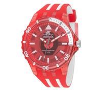 INVICTA Subaqua 69450 Montre Homme - Entanche - Analogique - Mouvement à Quartz - Acrylique avec Cadran Rouge - 44mm