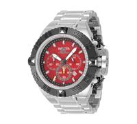 INVICTA Subaqua - Noma IV 48199 Montre Homme - Entanche - Analogique - Mouvement à Quartz - Acier Inoxydable avec Cadran Rouge - 50mm