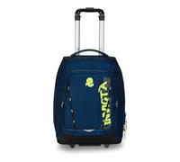 Invicta Trolley école Bump Change Line Color, bleu, 2 en 1, sac à dos double compartiment avec chariot fixe, poche PC, poche gourde, poche avec organisateur et système de croisement, sac à dos voyage,