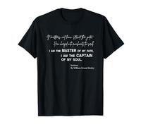 Invictus Gedicht Ich bin Herrr über mein Schicksal T-Shirt