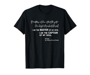 Invictus Gedicht Ich bin Herrr über mein Schicksal T-Shirt