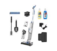 INVICTUS WD7 Aspirateur eau et poussière sans fil Deluxe Set de 17 pièces Aspirateur autonome pour polissage avec concentré de nettoyage, avec station de rangement, aspirateur sans fil, balai sans fil