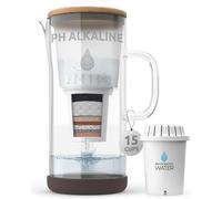 Invigorated Water pH Restore Carafe Filtrante pour Eau Alcaline -Pichet Eau Filtrant Durable avec Système de Filtration à Plusieurs Niveaux - Pichet en verre pour PH élevé, Filtre Eau Pure - 3,5 L