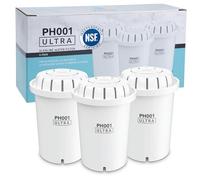 Invigorated Water PH001 Lot de 3 filtres à eau alcaline de rechange certifiés NSF pour pichets et distributeurs, sans BPA, réduit le chlore, le cuivre et les métaux lourds, augmente le pH, 240 l