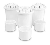 Invigorated Water PH001 Lot de 3 filtres à eau alcaline plus PH002 Lot de 3 filtres alcalins à membrane UF - Filtre à eau alcalin de rechange pour pichet de filtre à eau alcaline - Dure 800 litres