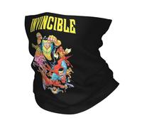 Invincible Bandana cache-cou imprimé masque écharpe multi-usage pour sports de plein air pour homme femme adulte lavable