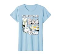 Invincible Guardians of The Globe Main Characters Group Shot T-Shirt, Femme, Bleu Céleste, XXL