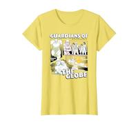 Invincible Guardians of The Globe Main Characters Group Shot T-Shirt, Femme, Citron, S