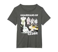 Invincible Guardians of The Globe Main Characters Group Shot T-Shirt, Femme Grandes Tailles, Asphalte, 3X