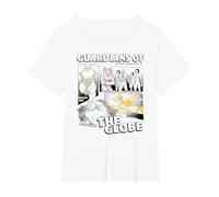 Invincible Guardians of The Globe Main Characters Group Shot T-Shirt, Femme Grandes Tailles, Blanc, 2X