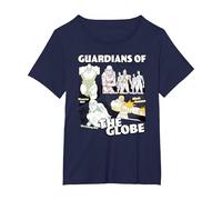 Invincible Guardians of The Globe Main Characters Group Shot T-Shirt, Femme Grandes Tailles, Bleu Marine, 6X