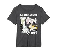 Invincible Guardians of The Globe Main Characters Group Shot T-Shirt, Femme Grandes Tailles, Chiné Foncé, 5X